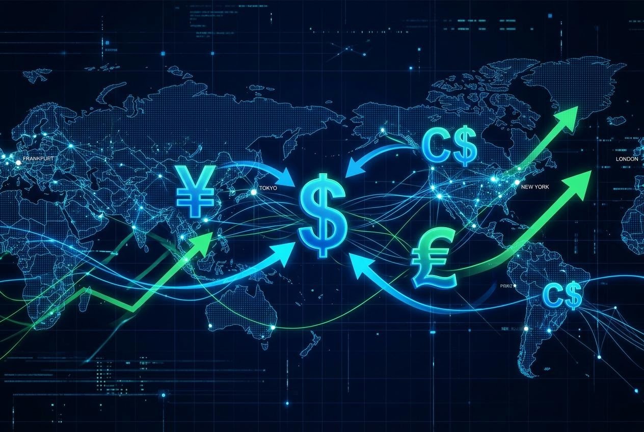 為替のリアルタイムな動きに関する学習記事